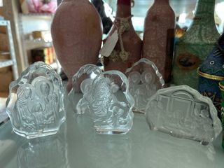 Iceberg  Art Glass Navity Paper weight (5 of a kinds)