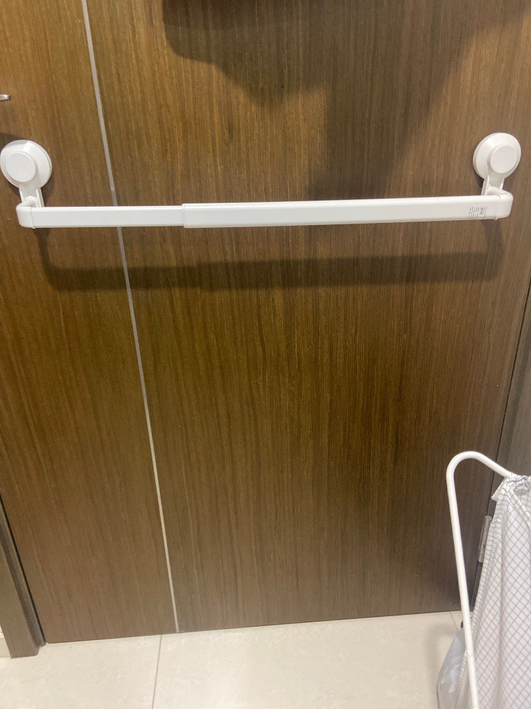 Ikea Towel rack hanger adjustable no need hole, Furniture & Home Living