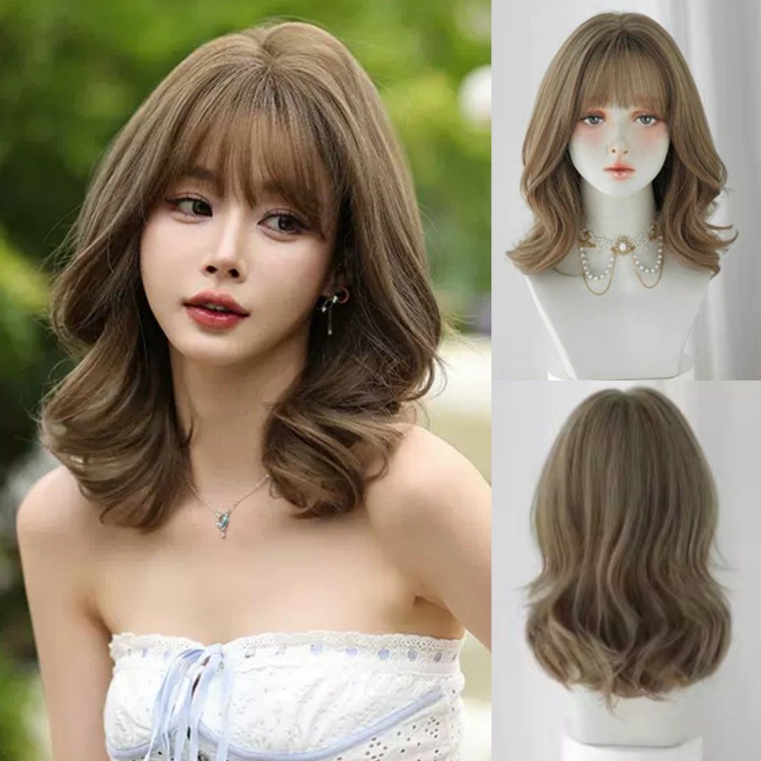 Image result for korean shoulder length hairstyles | Long hair styles, Medium  length hair styles, Hair styles