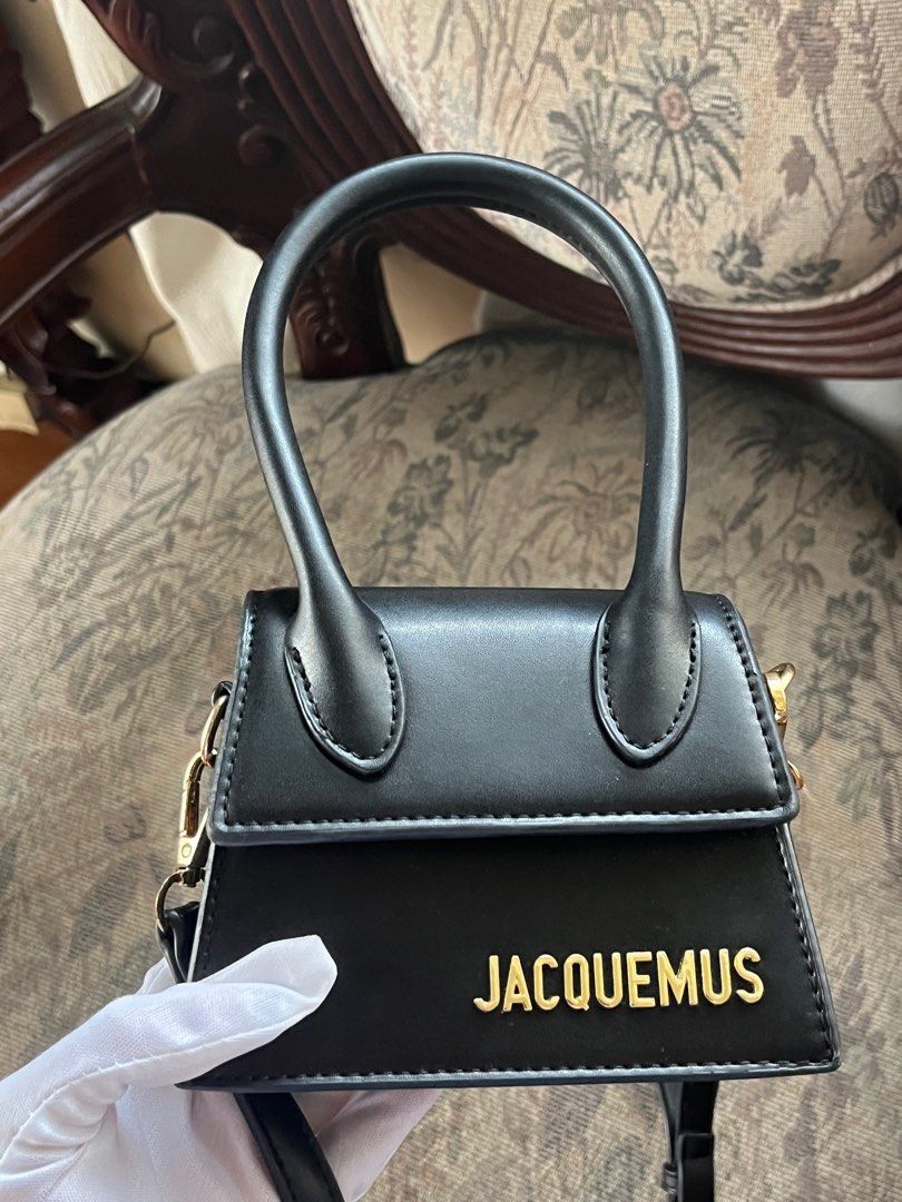 Jacquemus Le Chiquito Black Sling Bag (Category: Luxury Bags & Wallets) located in Antipolo. Submitted by kiksy.closet (Listing ID 1248623067, Image 3). Description: Jacquemus Le Chiquito Black Sling Bag - Bought from Kindal in Kyoto, Japan just a few weeks ago (1st week of July). Used it twice only in our trip. - Condition: 9-10, no visible flaws on the exterior; leather scuffings on interior - RFS: Impulsive purchase cos the color I originally 