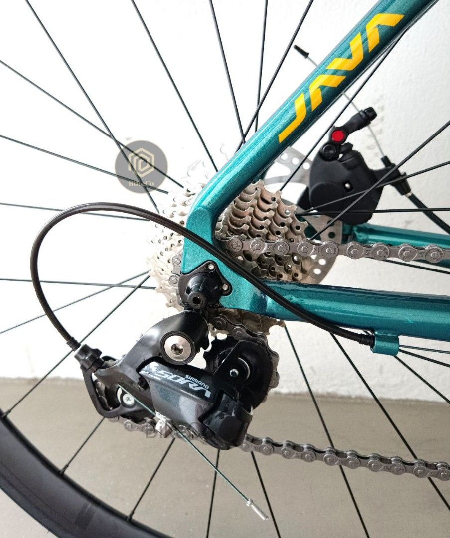 JAVA GRANATA Aqua Shimano Sora Road Bike 18 Speed UCI Approved Race Bicycle Sports Equipment Bicycles Parts Bicycles on Carousell