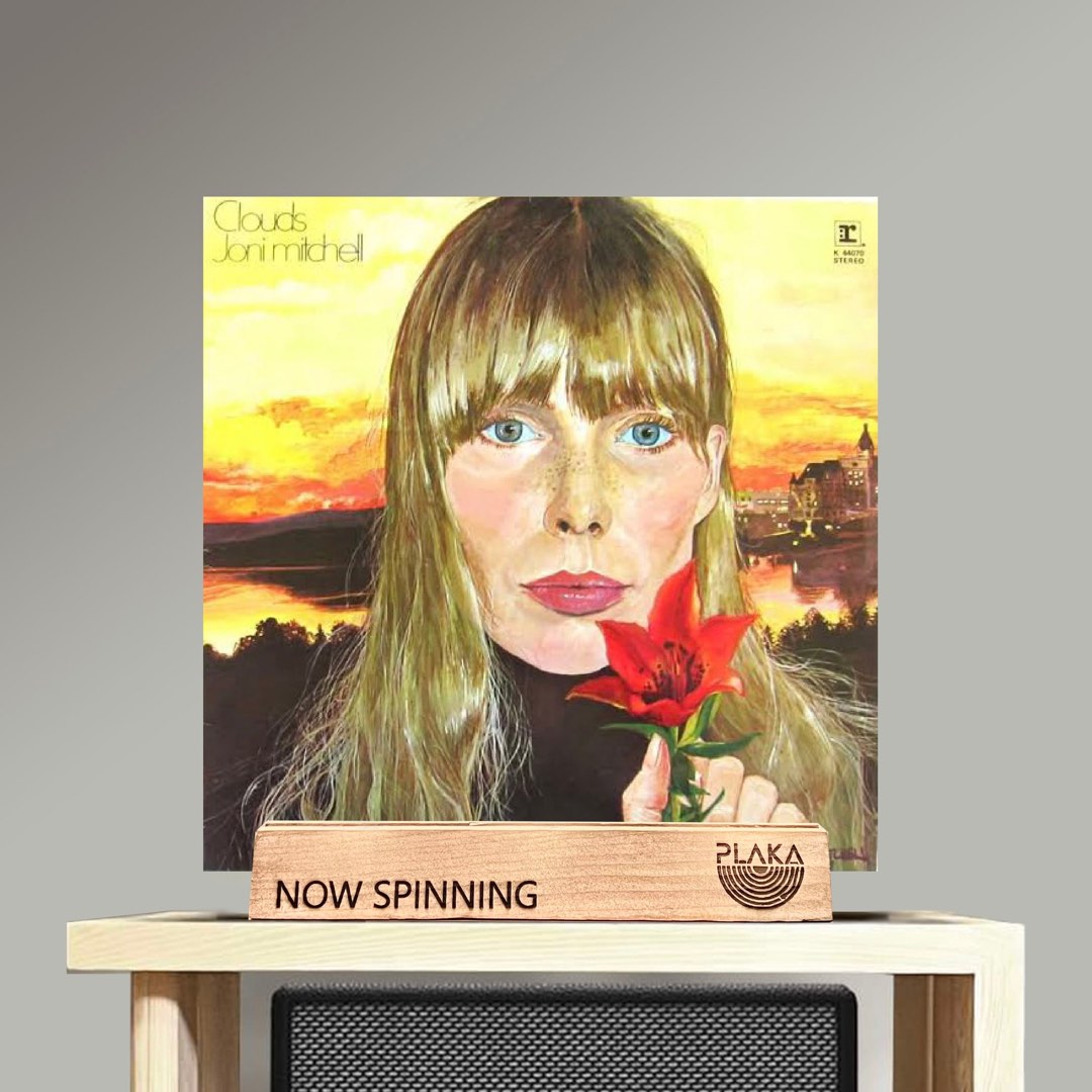 Joni Mitchell Clouds Vinyl LP cover with a nostalgic music vibe