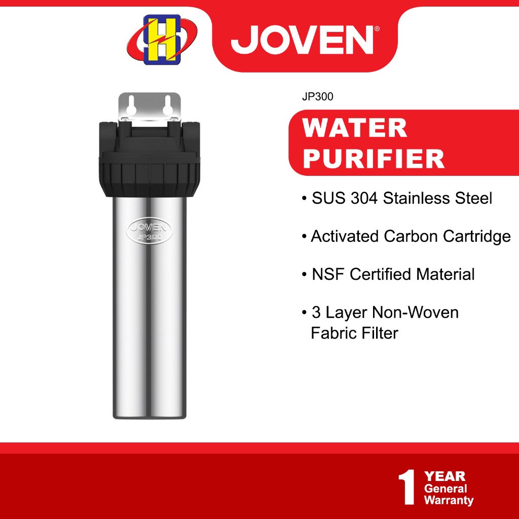 Joven Water Purifier 1Micron Activated Carbon Block Filter UnderSink Water Purifier JP300 / JP