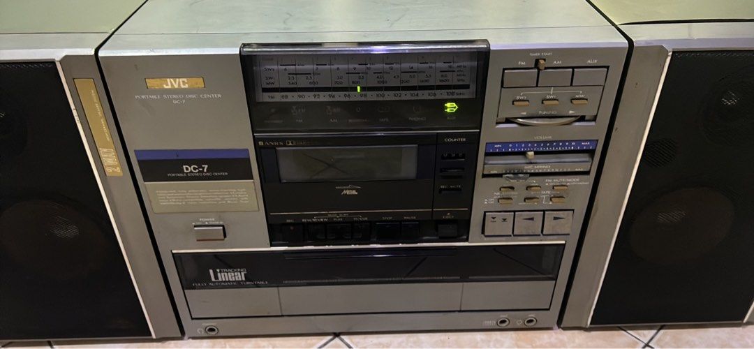 Jvc boombox with turntable, Audio, Portable Music Players on Carousell