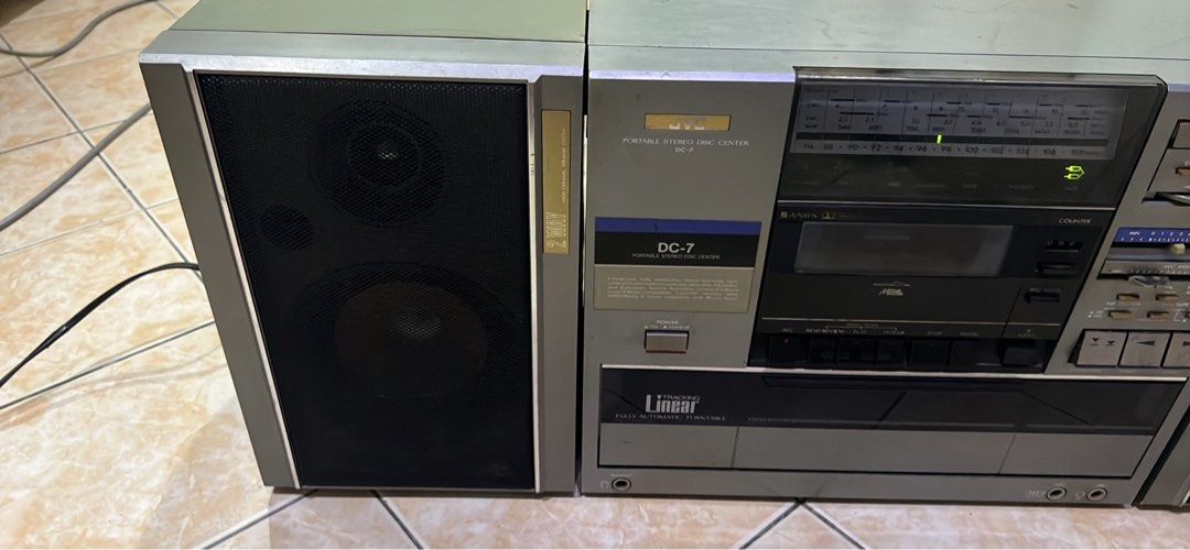 Jvc boombox with turntable, Audio, Portable Music Players on Carousell