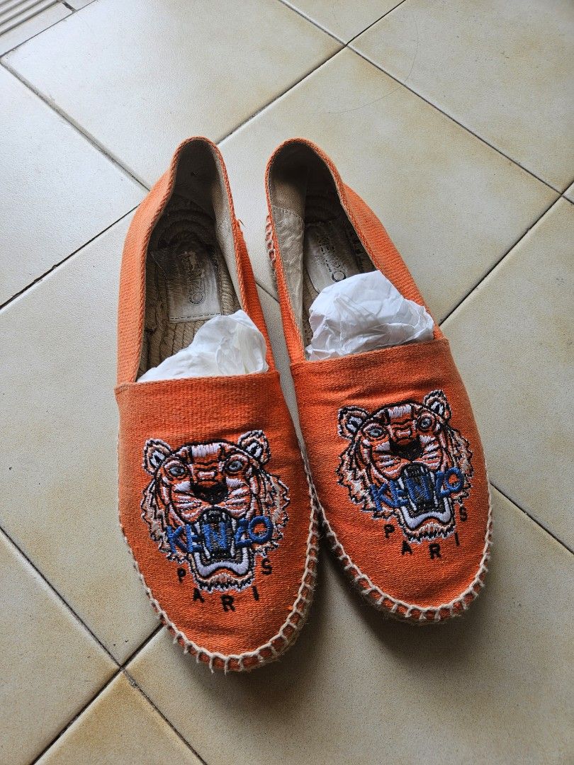 KENZO Espadrilles 草鞋(size 39), 女裝, 鞋, 平底鞋- Carousell