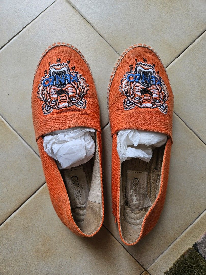KENZO Espadrilles 草鞋(size 39), 女裝, 鞋, 平底鞋- Carousell