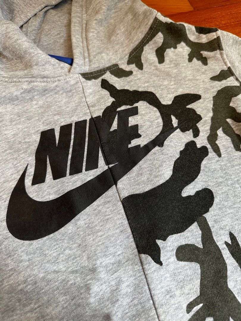 nike gray camo hoodie
