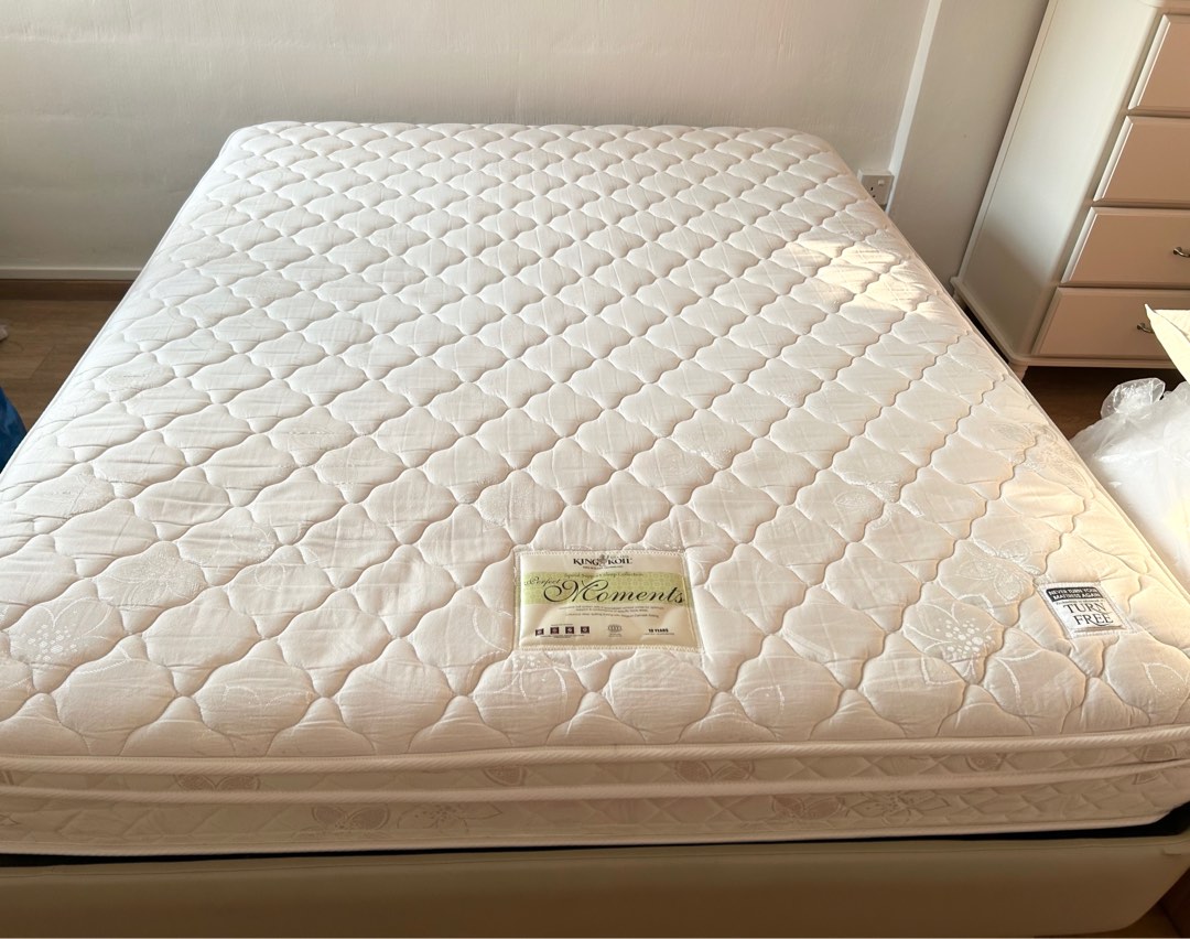 King kohl spinal support queen size mattress perfect moment, Furniture