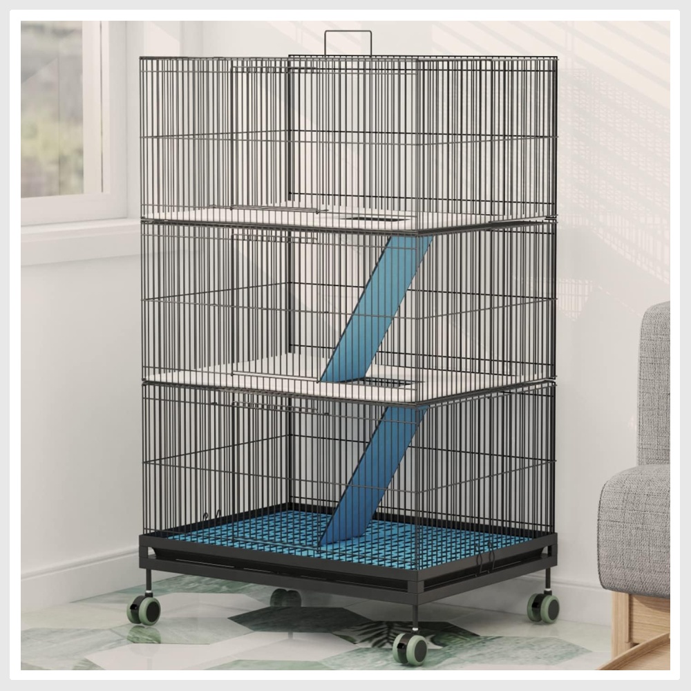 KINGBO 3 Tier Ferret Cage with 3 Front Doors 23