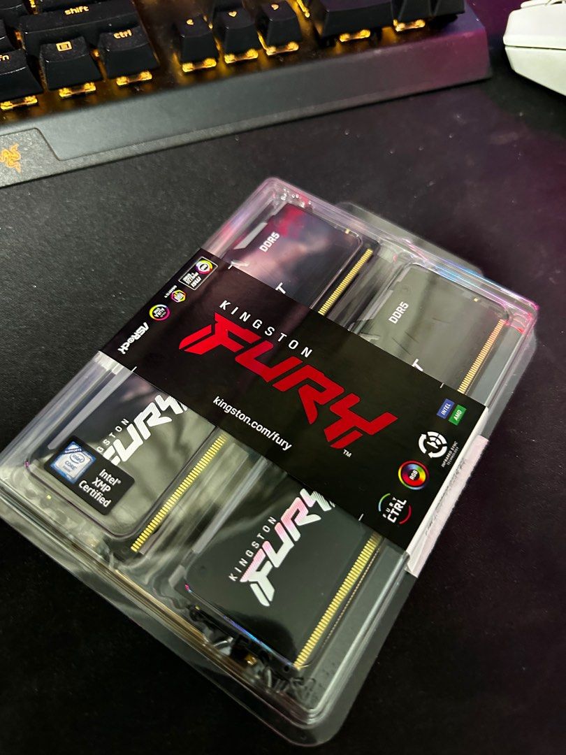 Kingston Fury Black 2x8 DDR5 6000mhz RGB, Computers & Tech, Parts ...