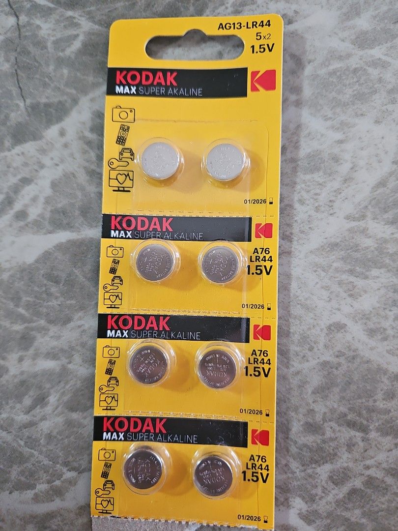 KODAK LR44 Battery, Photography, Photography Accessories, Batteries