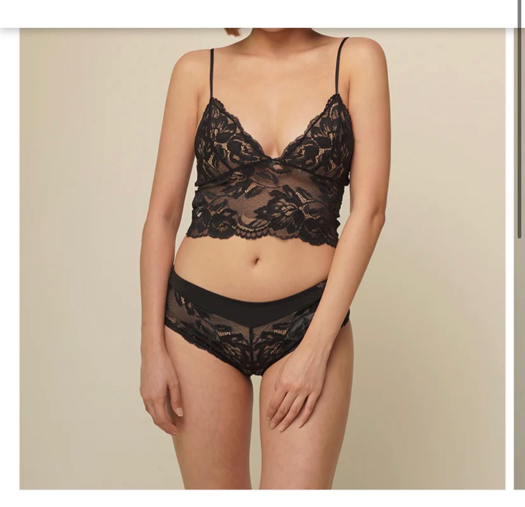 Oysho Black Lace Bra UK 34B new