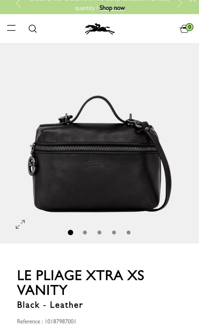 Le Pliage Xtra XS Vanity Black - Leather (10187987001)