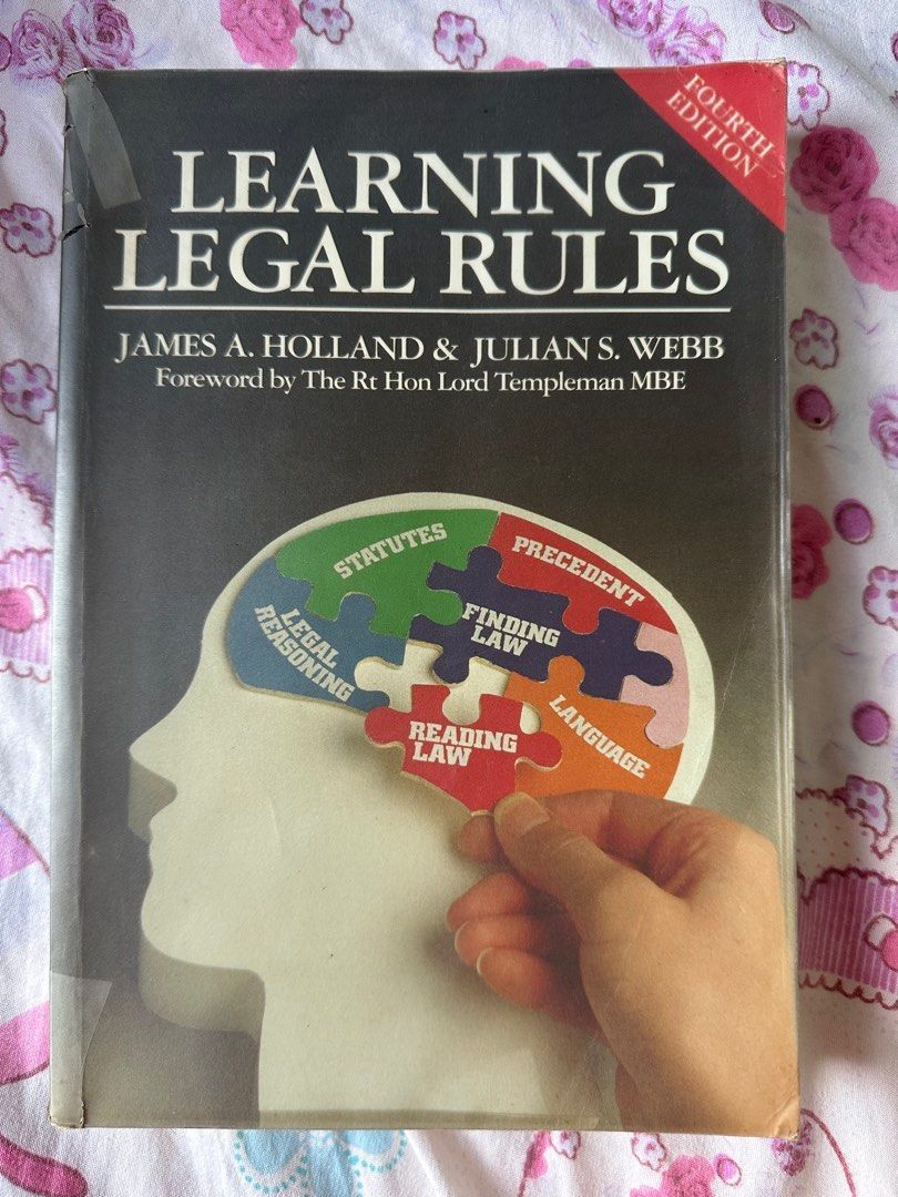 Learning Legal Rules James A. Holland & Julian S. Webb, 興趣及遊戲, 書本 & 文具 ...