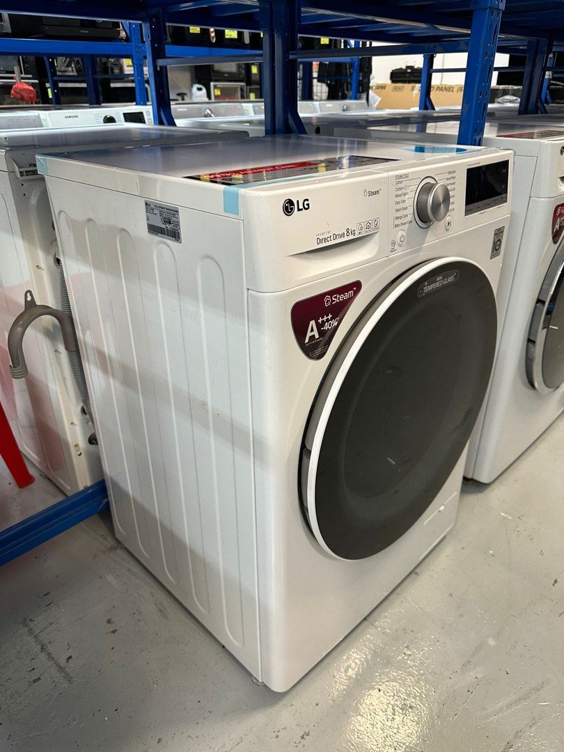 LG 8Kg Front Load Washer ( FV1408S4W ), TV & Home Appliances, Washing