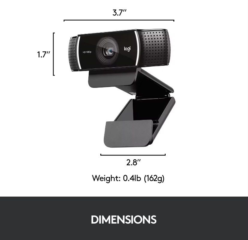 Logitech C922 Pro Stream Webcam (Category: Webcams) located in Makati City. Submitted by PrelovedClosetbyCheenaii (Listing ID 1248498258, Image 1). Description: Logitech C922 Pro Stream Webcam Connect with superior clarity every time you go live on channels like Twitch and YouTube. Stream anything you want in your choice of Full 1080p at 30fps or hyperfast HD 720p at 60fps. Broadcast masterfully with reliable no-drop audio, autofocus, and a 78-de