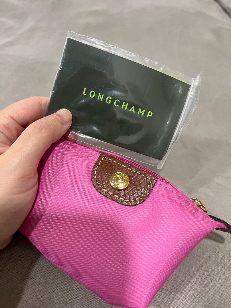 Longchamp coin purse pink discount