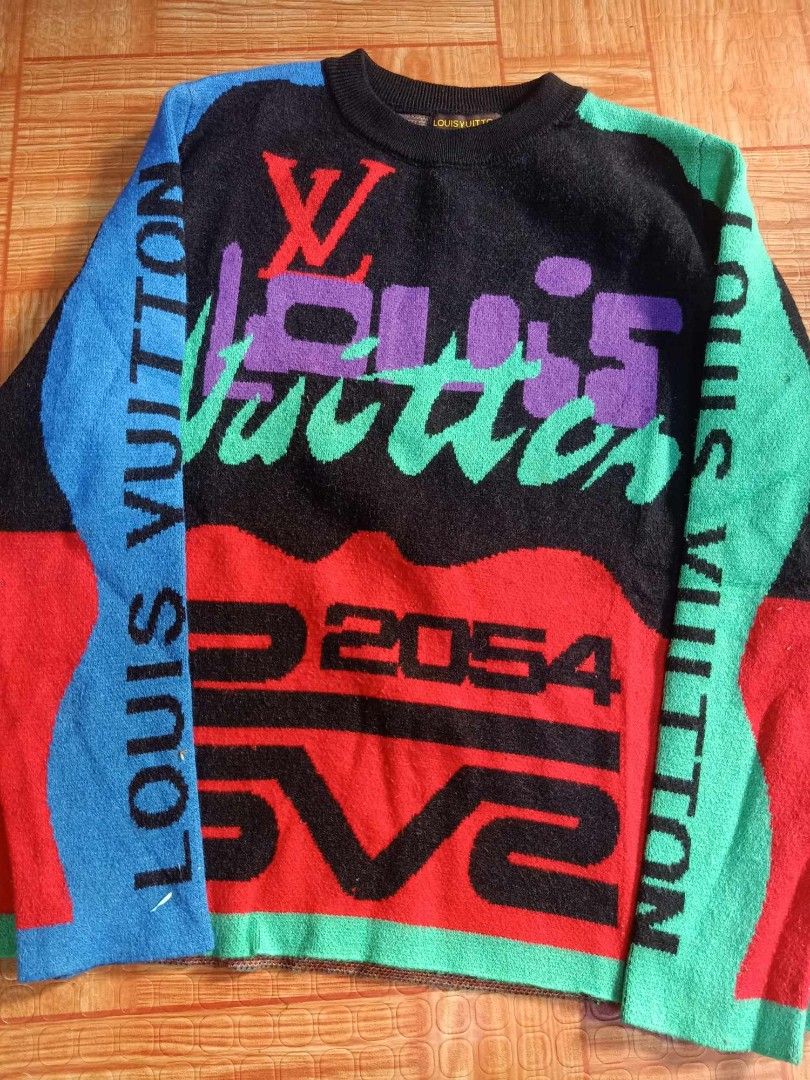 Louis Vuitton 2054 Multi Logos Knitted On Carousell 