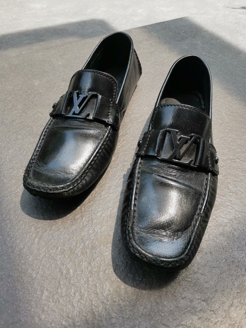 Louis Vuitton - Authenticated Monte Carlo Flat - Leather Black for Men, Very Good Condition