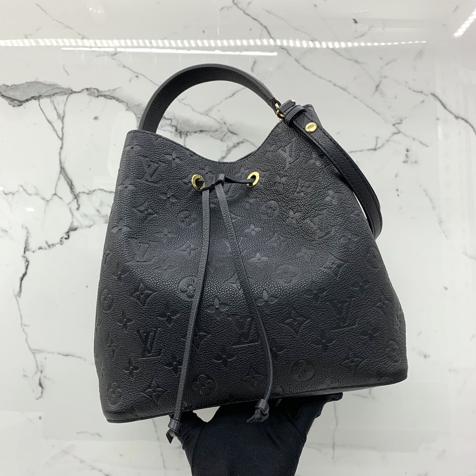 LOUIS VUITTON M45256 MONOGRAM EMPREINTE NEONOE MM 2 WAY RFID