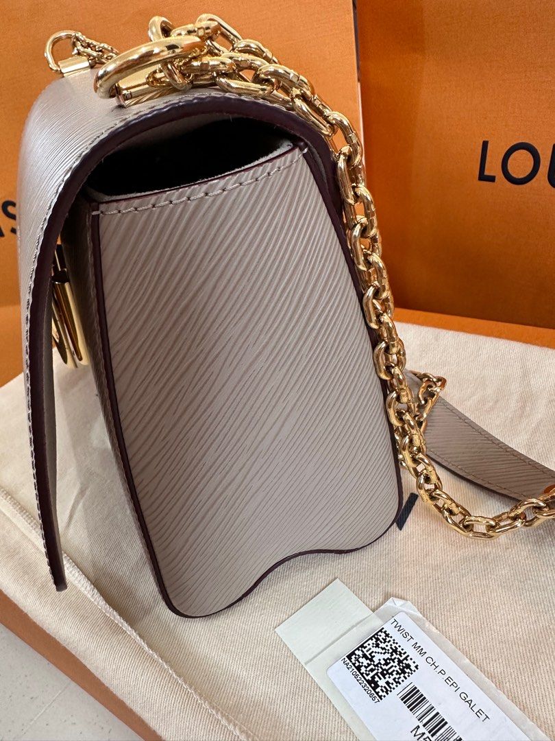 LV Twist MM Galet Color, Luxury, Bags & Wallets on Carousell
