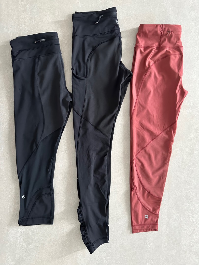 Lululemon and Sweaty Betty leggings sz6, Women's Fashion, Activewear on