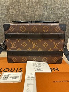 LV LV Unisex Mini Soft Trunk Bag Taurillon Cowhide Brown in 2023