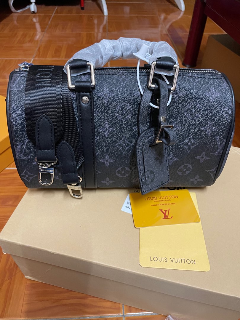 Louis Vuitton Keepall Bandouliere Monogram 50 Blue in PVC with  Silver-color/Tone-on-Tone - US