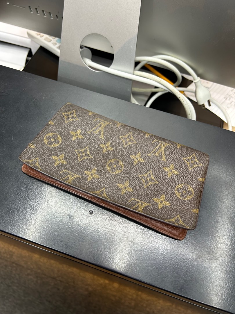 Authenticated Used Louis Vuitton W Wallet Monogram Porte Monet Bie