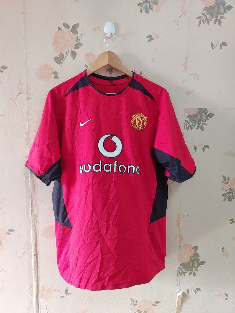 MANCHESTER UNITED Home Vodafone Nike Football Jersey Beckham 04