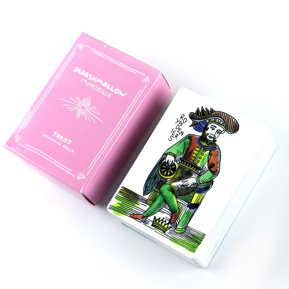 Marshmallow Marseille Tarot 78 Cards Deck With PDF Guidebook High