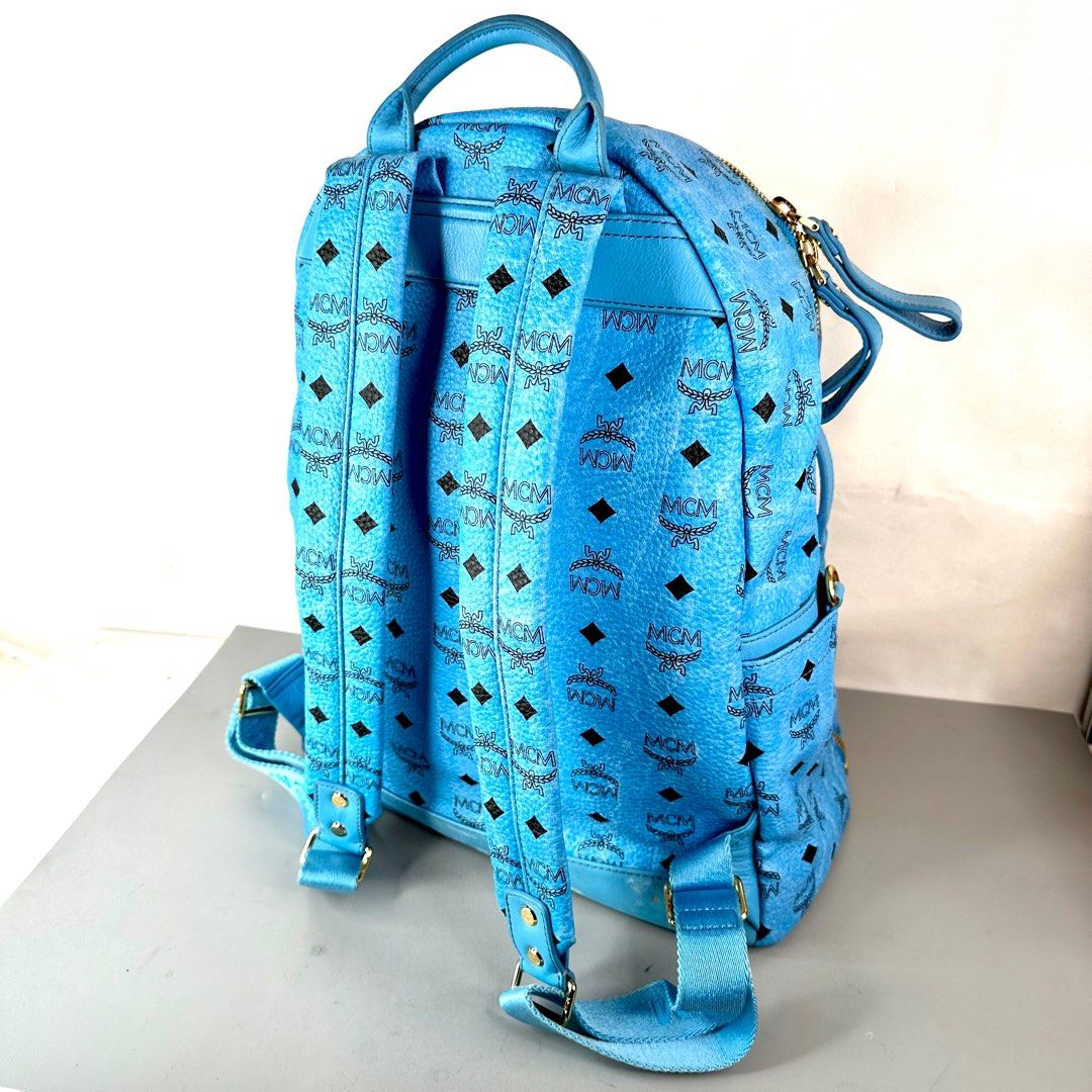 Mcm baby blue backpack new arrivals