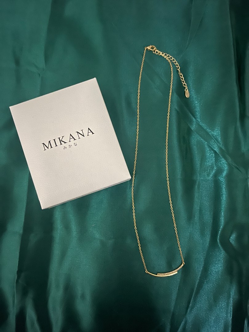 Mikana Gold Plated Necklace, Women's Fashion, Jewelry & Organizers ...