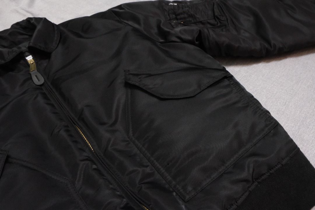 MILITARY SURPLUS MA 2 CWU 45 CWU US FLIGHT JACKET BLACK