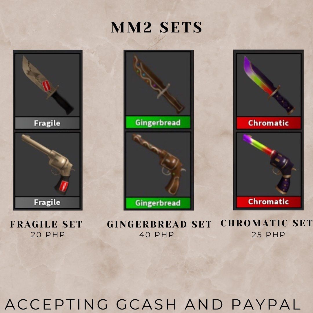 MM2 Sets, Video Gaming, Gaming Accessories, InGame Products on Carousell