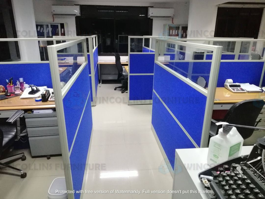 MODULAR WORKSTATION CUBICLES - PARTITION PANEL, Furniture & Home Living ...