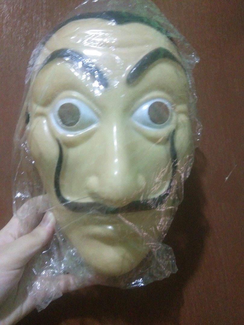MONEY HEIST MASK (Category: Western Merchandise) located in Manila. Submitted by bumbleeee (Listing ID 1248478715, Image 2). Description: Isang beses and saglit lang ginamit for presentation..
