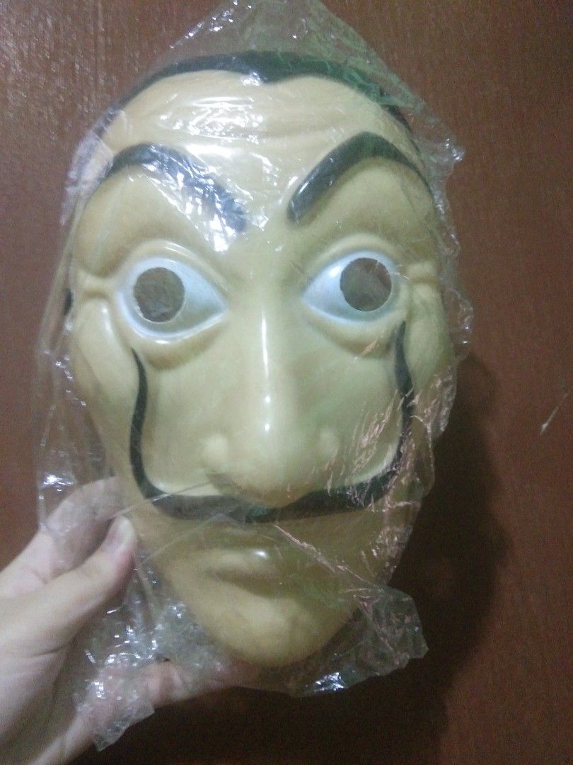 MONEY HEIST MASK (Category: Western Merchandise) located in Manila. Submitted by bumbleeee (Listing ID 1248478715, Image 1). Description: Isang beses and saglit lang ginamit for presentation..