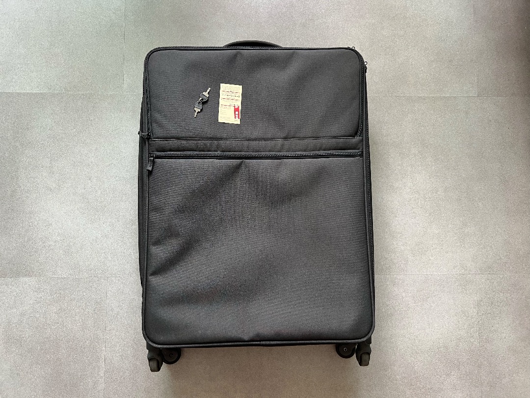 Muji Foldable Soft Carry Bag Black, Hobbies & Toys, Travel, Luggage