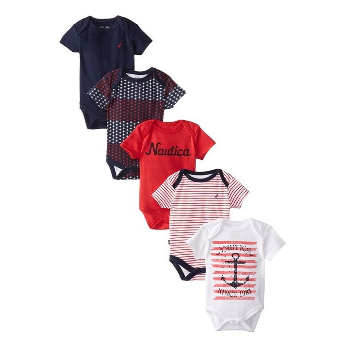 Nautica 5 Pcs Set Bodysuit Romper Babies Kids Babies Kids