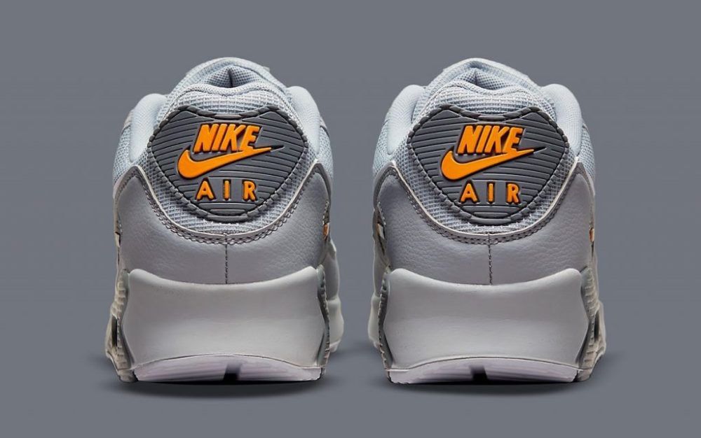 Nike air grey and orange sale