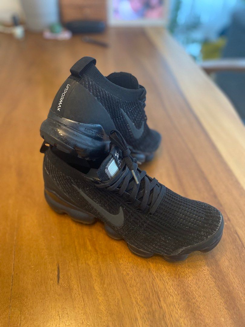 Mens black shop flyknit vapormax