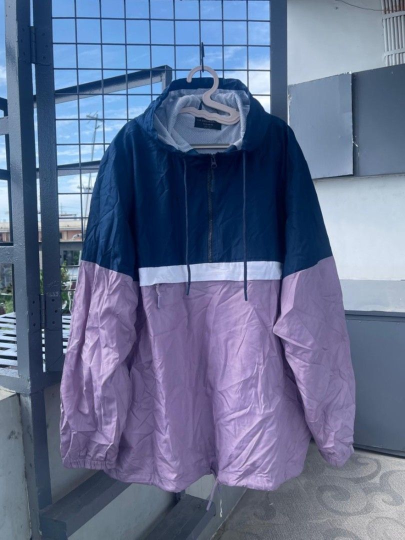 No Boundaries Oversized Hooded Windbreaker Men s Fashion Coats
