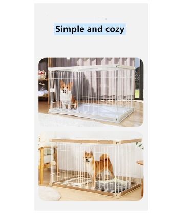 Iris pet wire dog crate deals with mesh roof