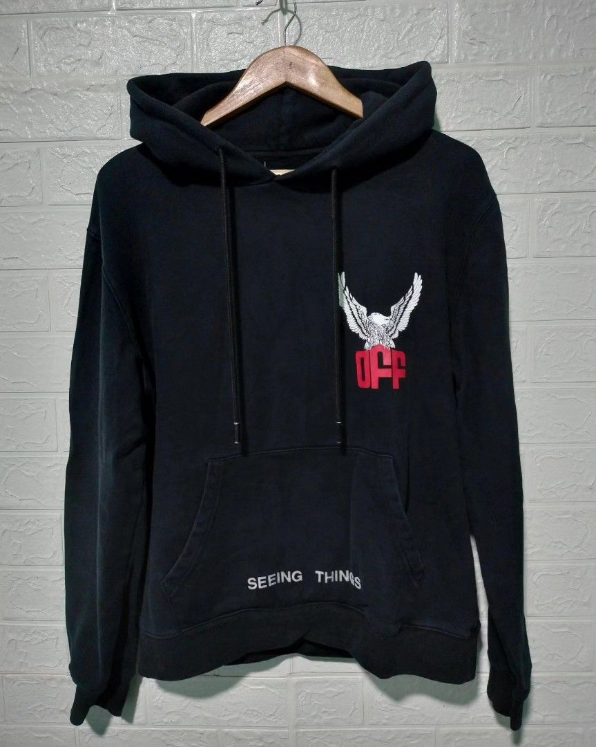 Off white clearance eagle hoodie