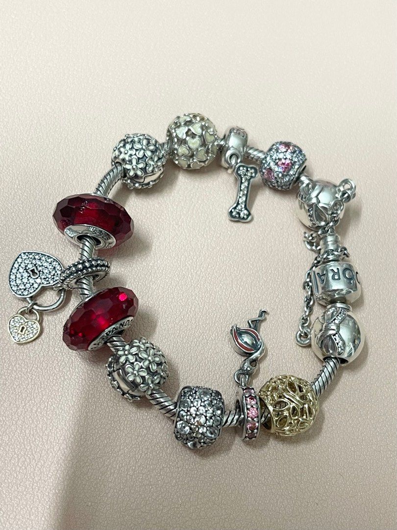 Pandora Charms & Bracelet, Women's Fashion, Jewelry & Organisers, Charms on  Carousell
