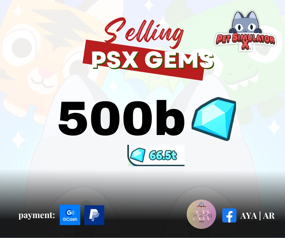 💎 Roblox - 1 Trillion Gems Pet Simulator X ( PSX ), CHEAPEST & SAFEST 💎