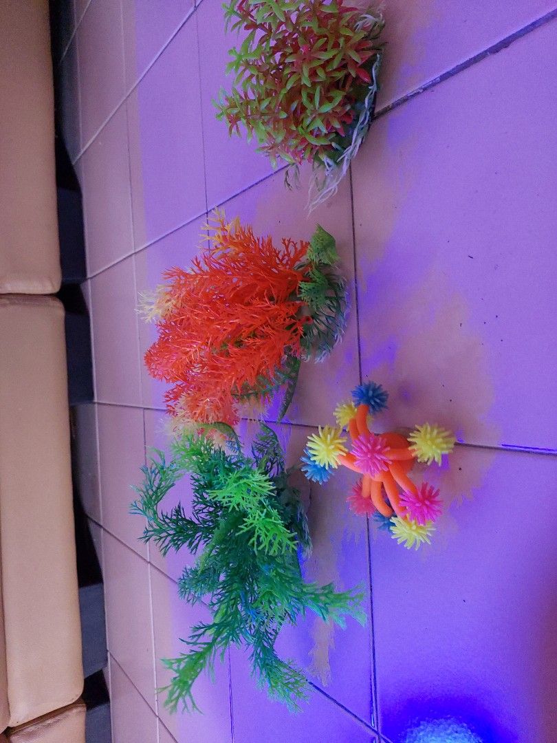 Plastic plants+fish+jellyfish for Aquarium, Pet Supplies, Homes & Other