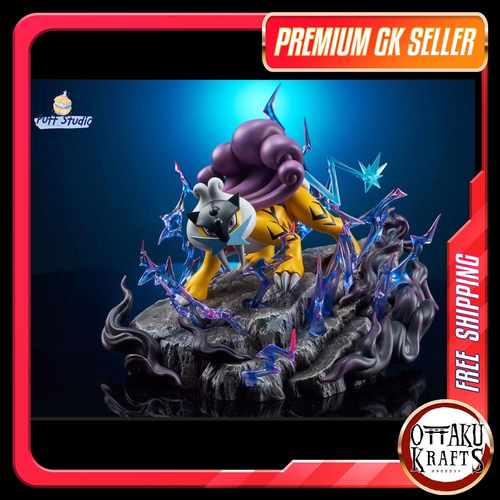 Puff Studio Pokémon Raikou Statue